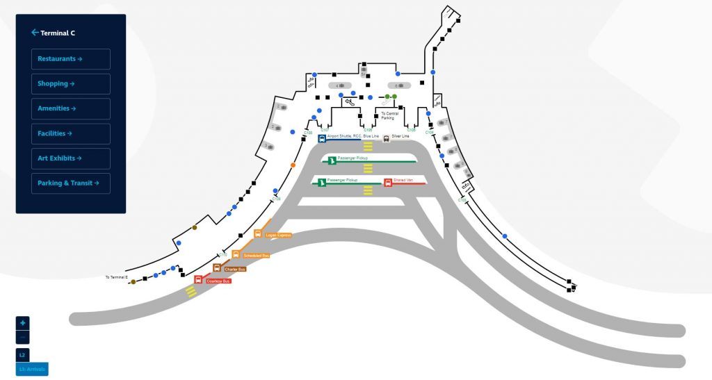 Terminal C Logan Airport Terminal Map BOS