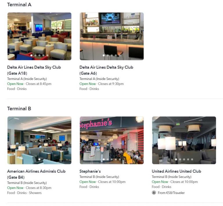 Lounges in Boston Logan airport