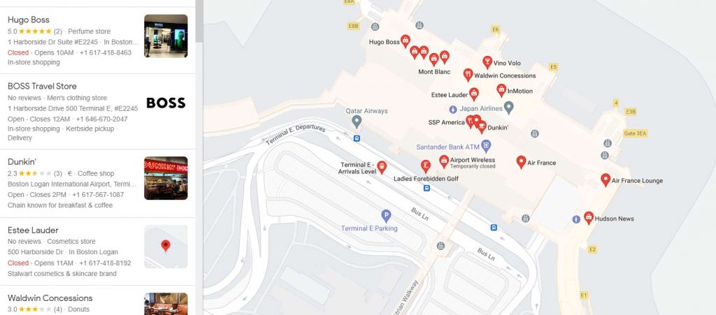 Shops At Boston Logan Airport | Map